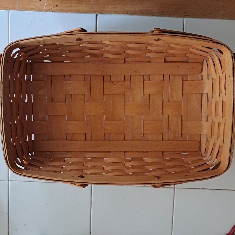 Vintage Longaberger Gathering Basket Swing Handle Approx. 17.5 x 11.5x 4.5" - Picture 2 of 13